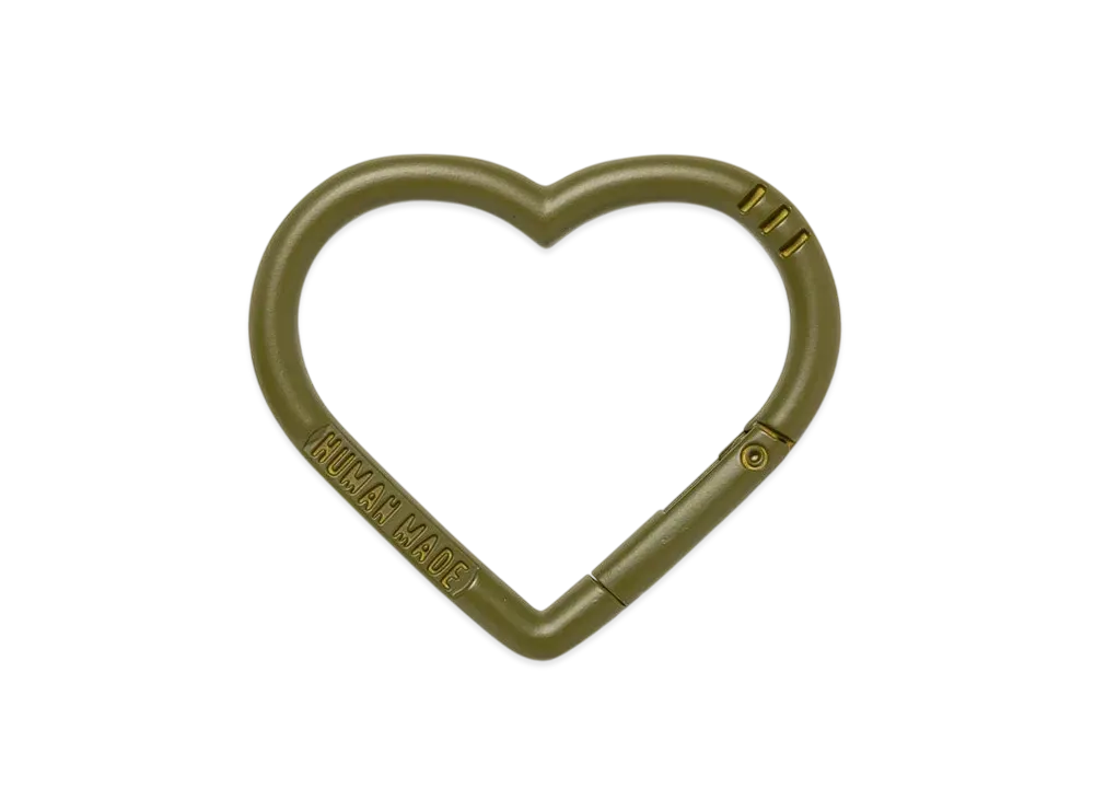 HUMAN MADE Heart Carabiner "Olive Drab"