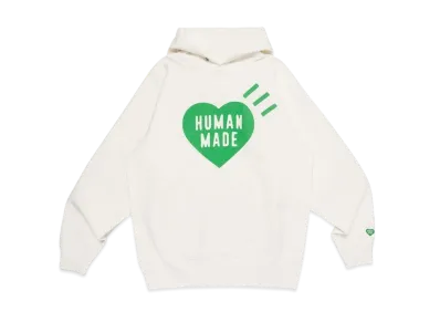 HUMAN MADE Heart Heavyweight Hoodie 1928 / Green "White"