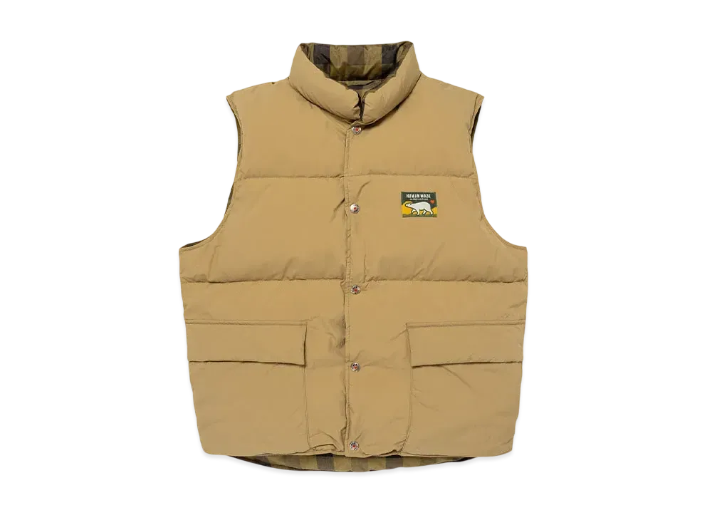 HUMAN MADE Reversible Down Vest "Beige"