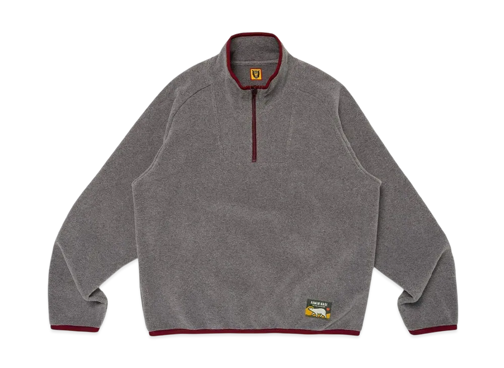 HUMAN MADE Fleece Half-Zip Pullover "Gray"