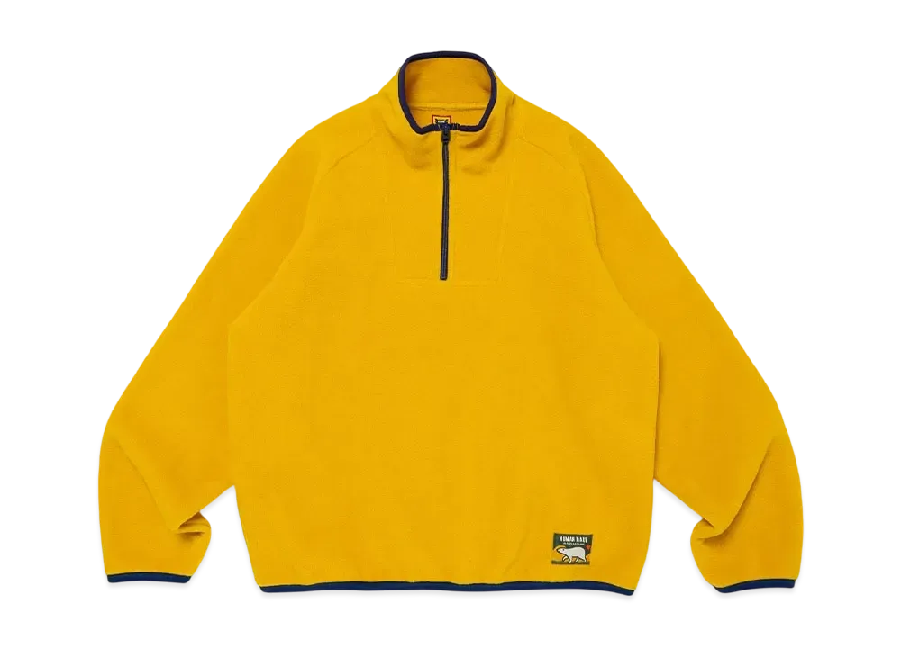 HUMAN MADE Fleece Half-Zip Pullover "Yellow"