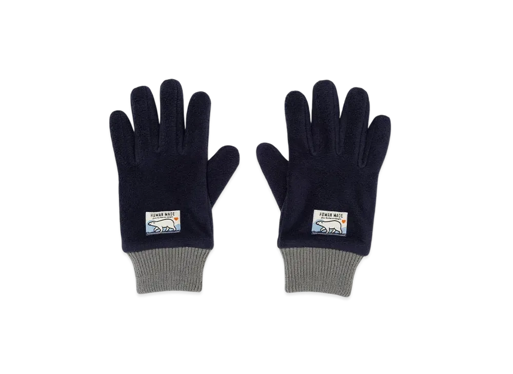 HUMAN MADE Fleece Gloves "Navy"
