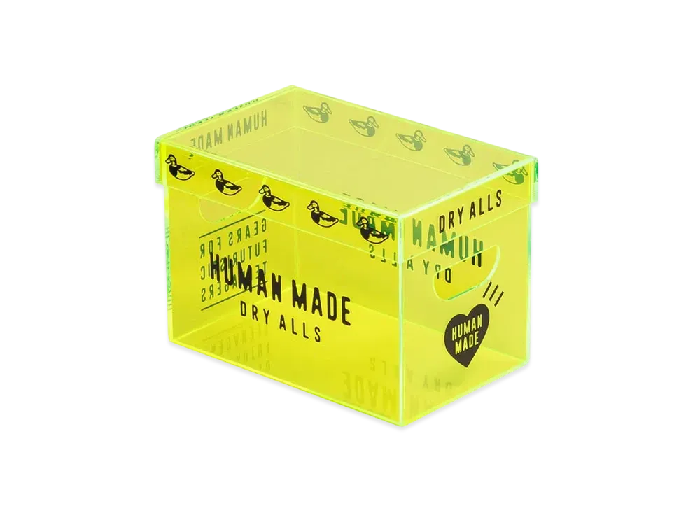 HUMAN MADE Acrylic File Box Small "Yellow"
