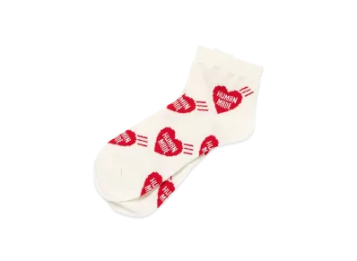 HUMAN MADE Heart Short Socks "Red"