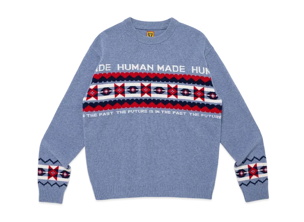 HUMAN MADE Nordic Knit Sweater "Blue"