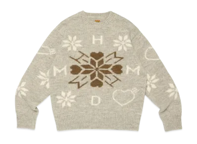 HUMAN MADE Snowflake Knit Sweater "Gray"