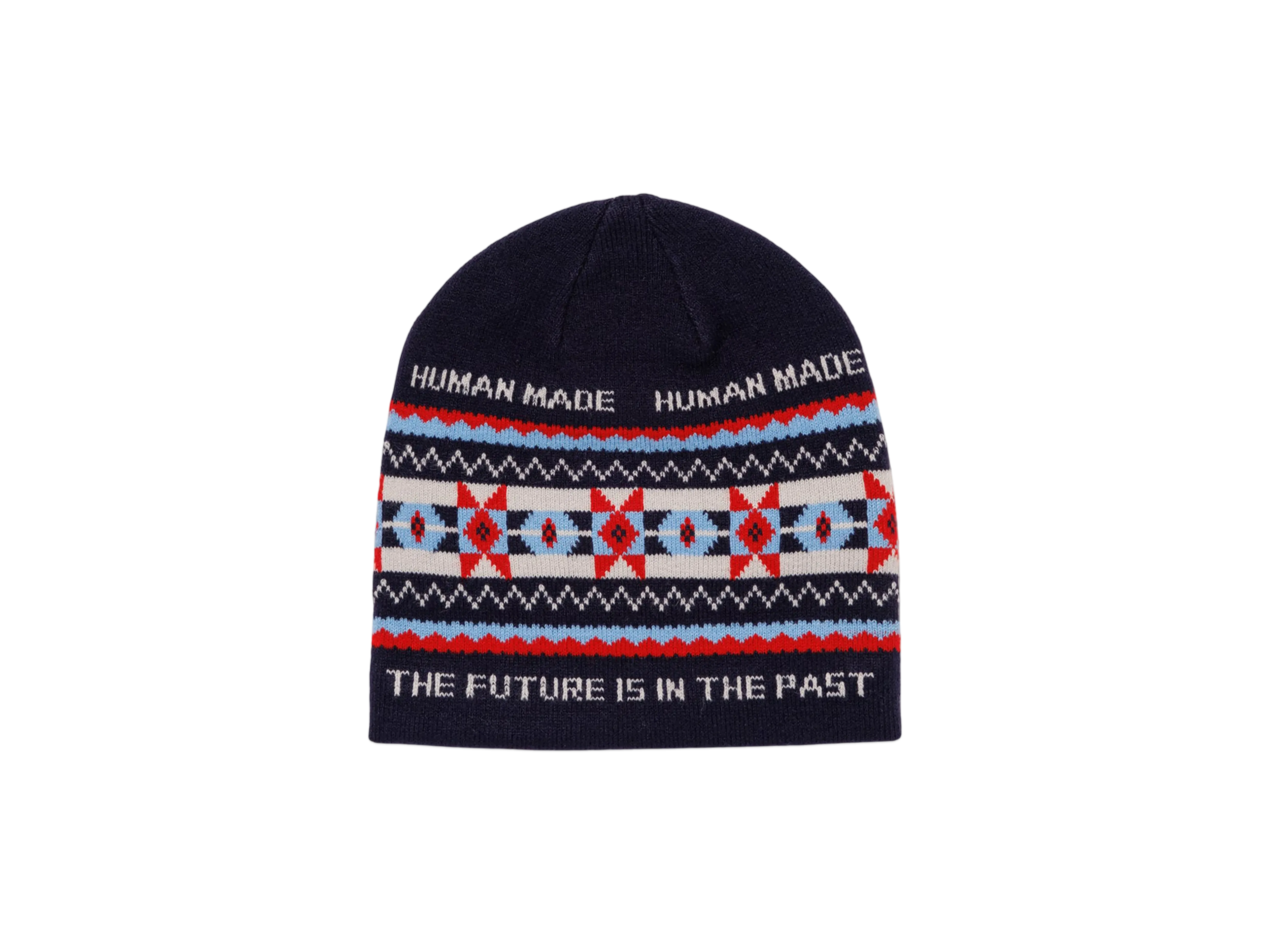 HUMAN MADE Jacquard Beanie "Navy"