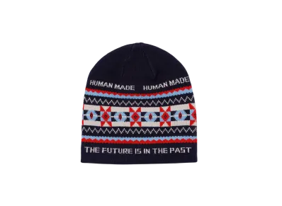 HUMAN MADE Jacquard Beanie "Navy"