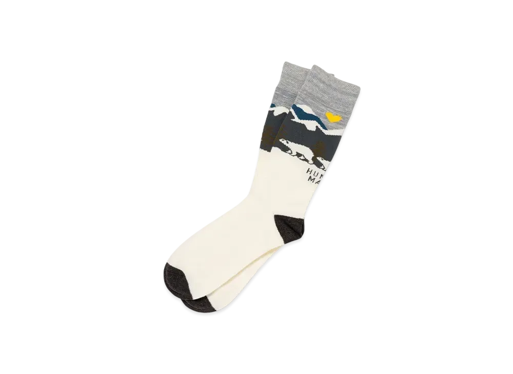 HUMAN MADE Jacquard Socks "White"