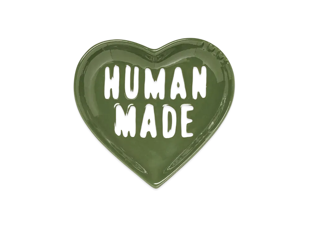 HUMAN MADE Heart Ceramics Tray "Green"