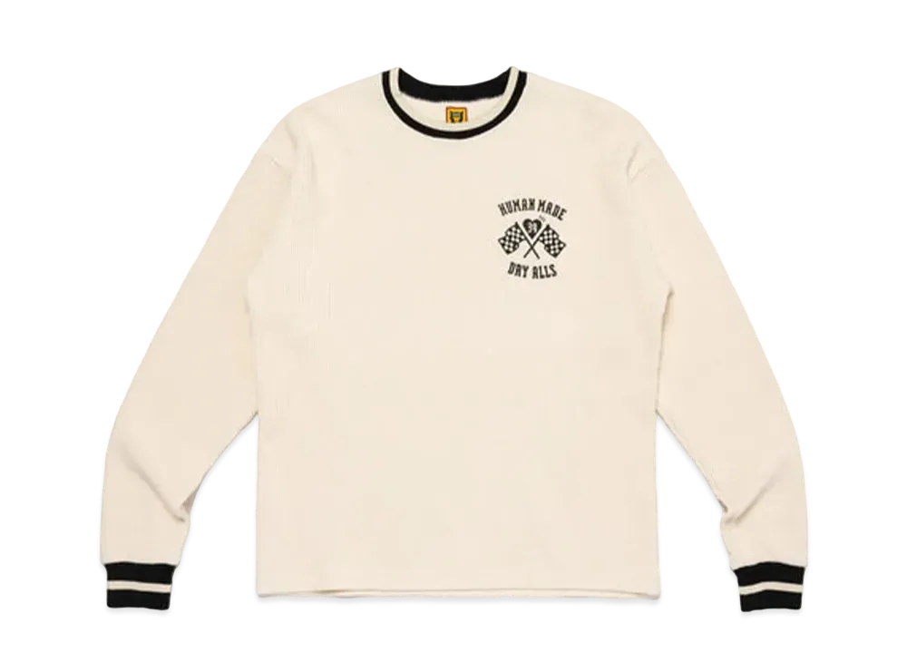 HUMAN MADE Thermal L/S T-Shirt "White"