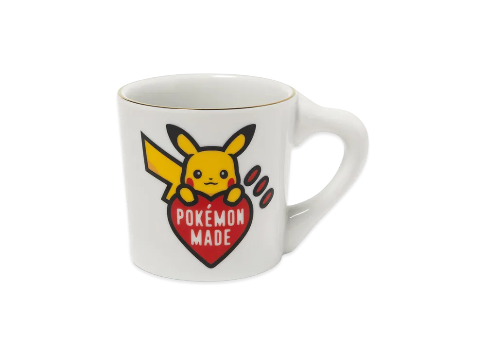 ヒューマンメイド x ポケモン メイド コーヒーマグ (ピカチュウ) "ホワイト"
