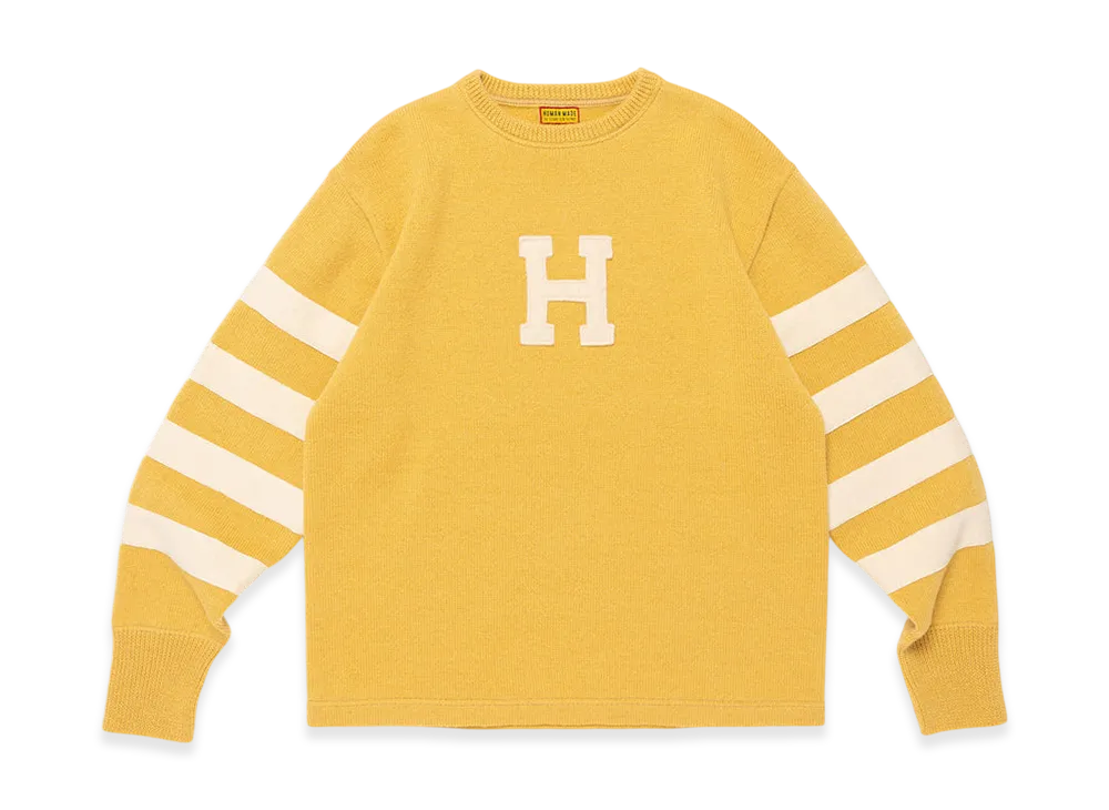 HUMAN MADE Sports Knit Sweater "Yellow"
