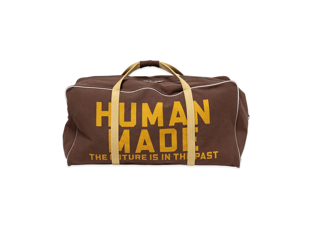 HUMAN MADE Canvas Boston Bag Large "Brown"