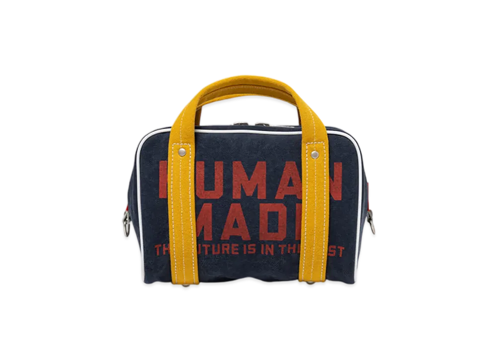 HUMAN MADE Canvas Boston Bag Small "Navy"