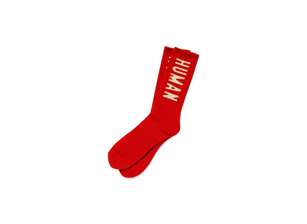 HUMAN MADE HM Logo Socks "Red"