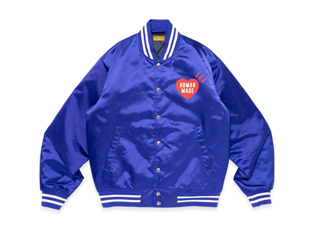 HUMAN MADE Nylon Stadium Jacket "Blue"