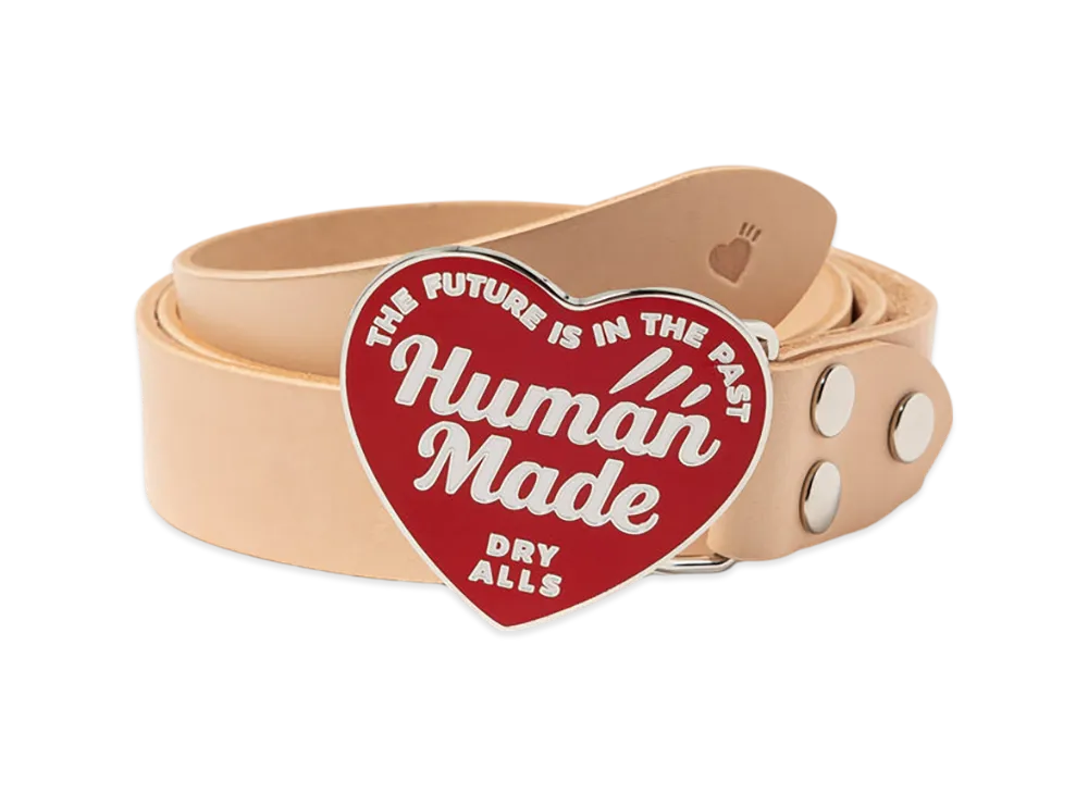 HUMAN MADE Heart Leather Belt "Red"