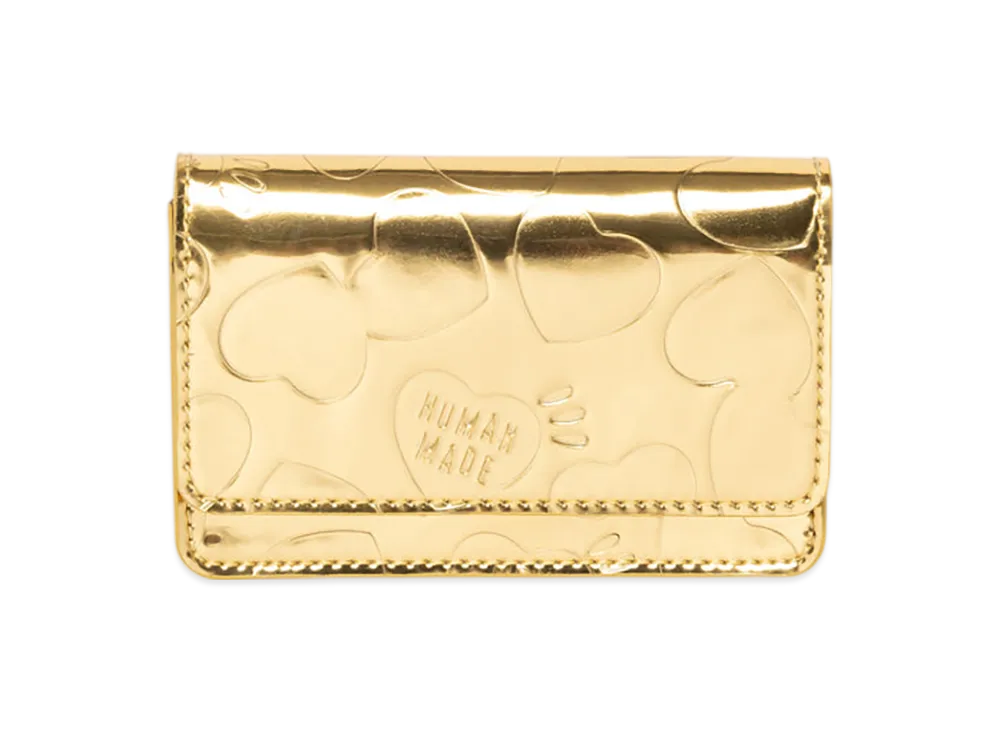 HUMAN MADE Leather Card Case "Gold"