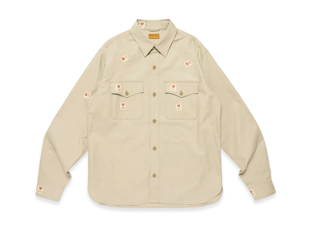 HUMAN MADE Military Work Shirt "Beige"