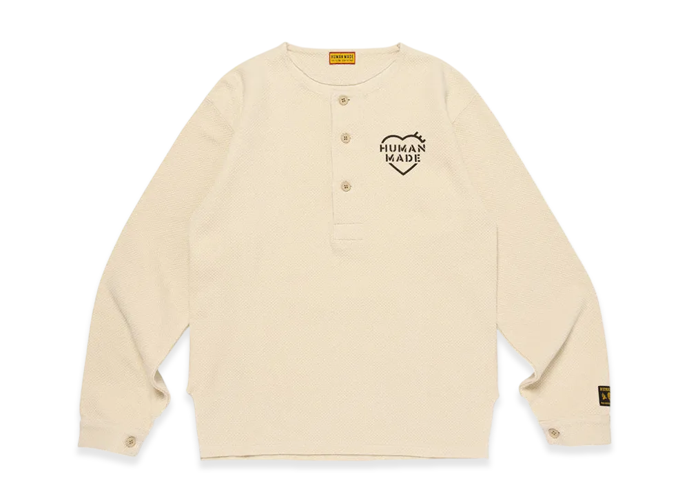 HUMAN MADE / 長袖Tシャツ/M/コットン/WHT HUMAN MADE◇長袖Tシャツ/M/コットン/WHT