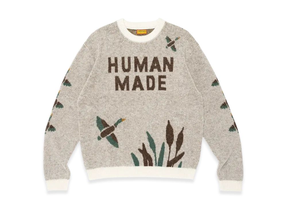 HUMAN MADE Graphic Knit Sweater "White"