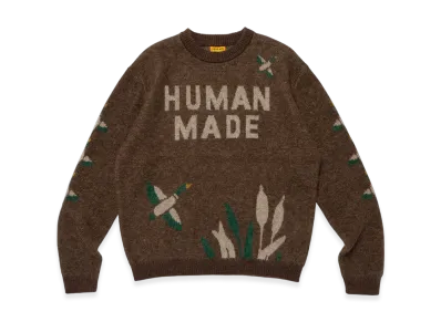 HUMAN MADE Graphic Knit Sweater "Brown"
