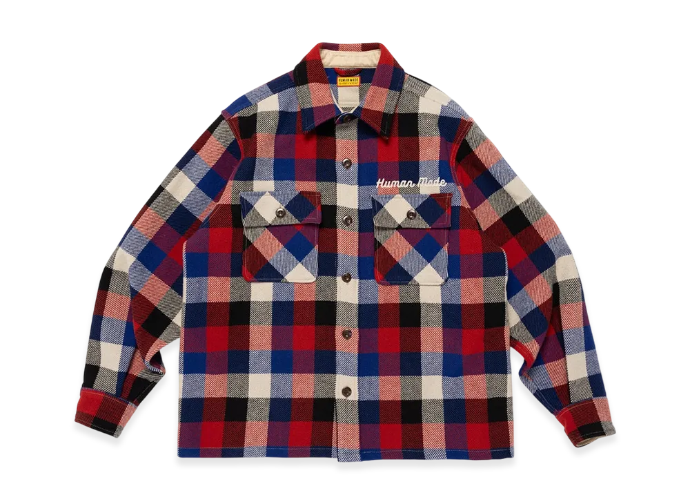 HUMAN MADE Wool Check Shirt Jacket 