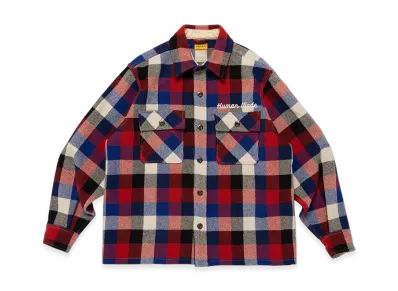 HUMAN MADE Wool Check Shirt Jacket "Red"