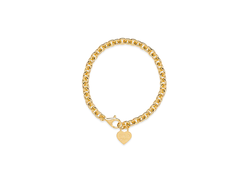 HUMAN MADE Heart Silver Bracelet "Gold"