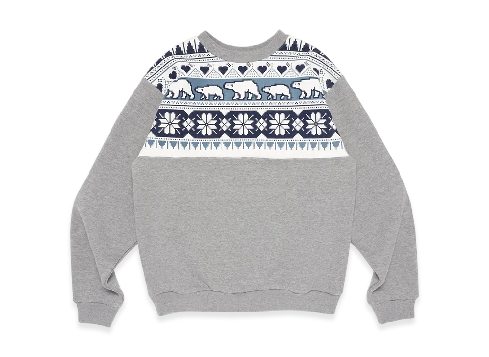 HUMAN MADE Snowflakes Sweatshirt "Gray"