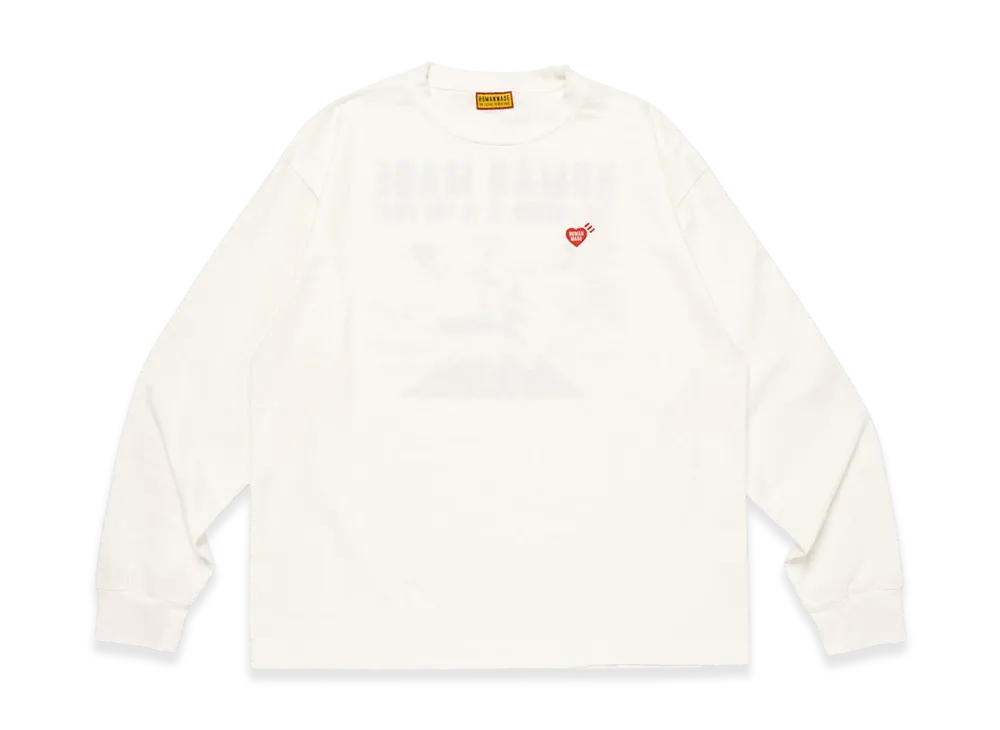 HUMAN MADE Graphic L/S T-Shirt "White"