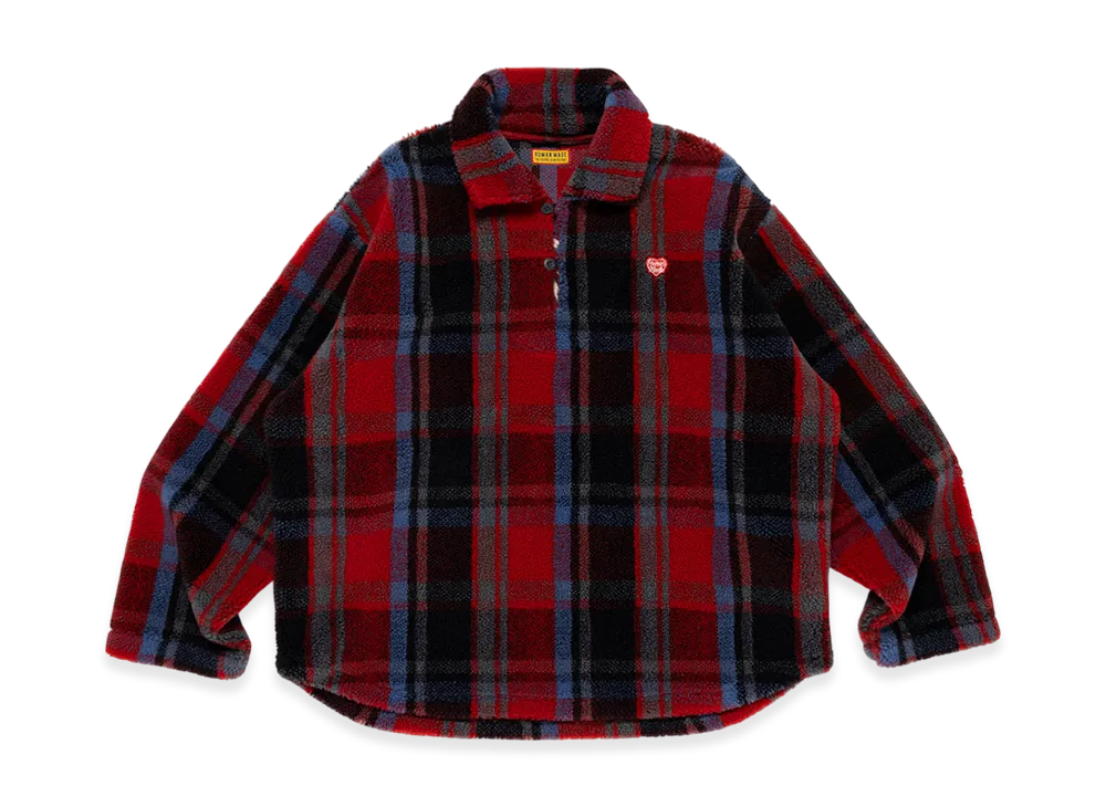 HUMAN MADE Fleece Pullover "Red"