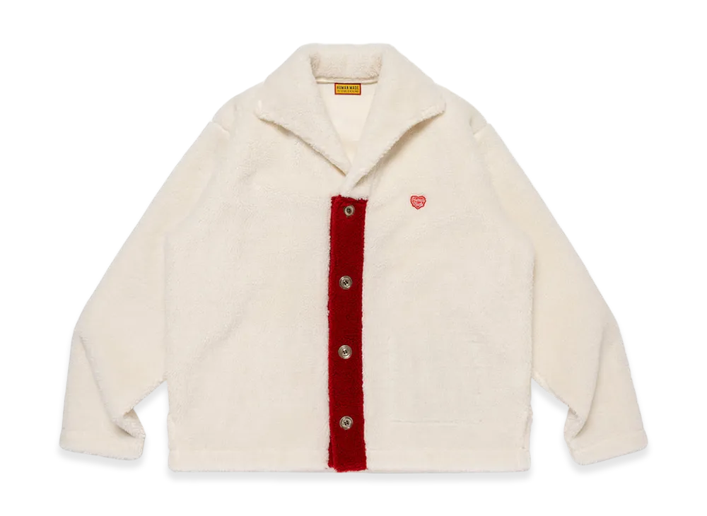 HUMAN MADE Fleece Shirt "White"