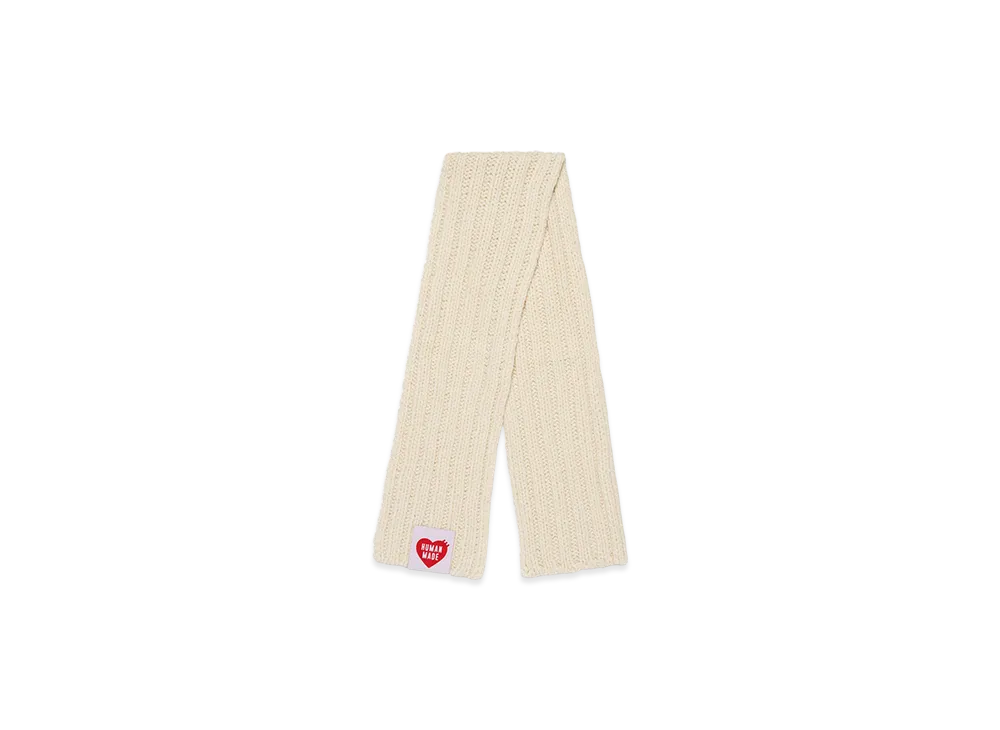 HUMAN MADE Hand Knit Muffler "White"