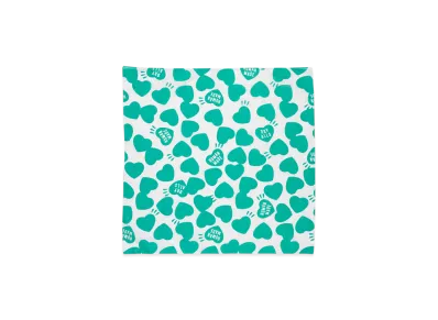 HUMAN MADE Heart Big Bandana "Green"