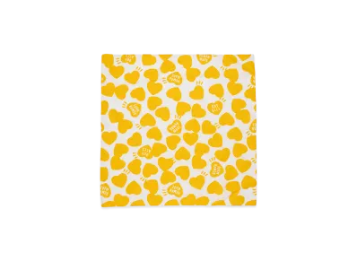 HUMAN MADE Heart Big Bandana "Yellow"