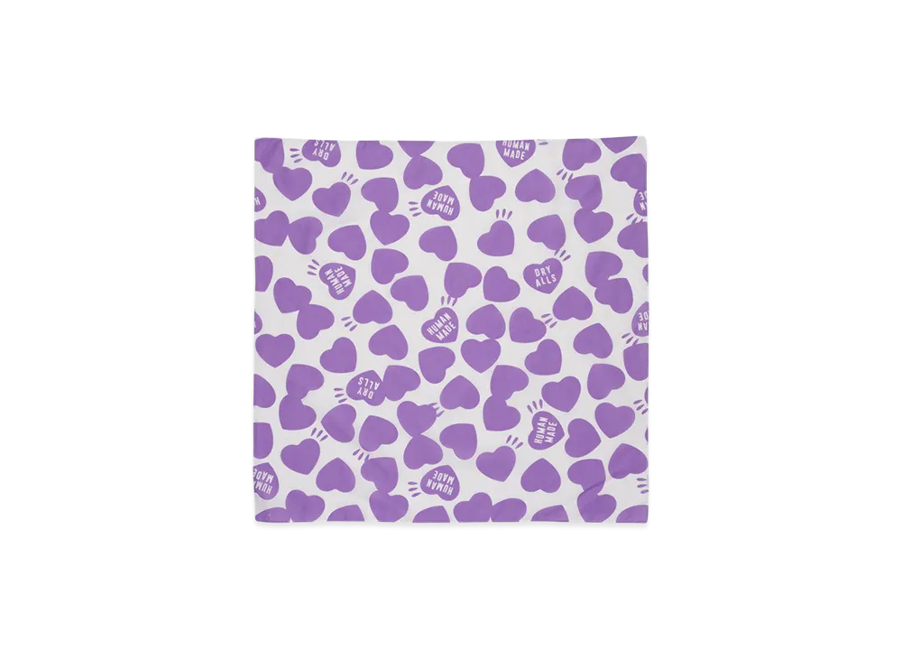HUMAN MADE Heart Big Bandana "Purple"