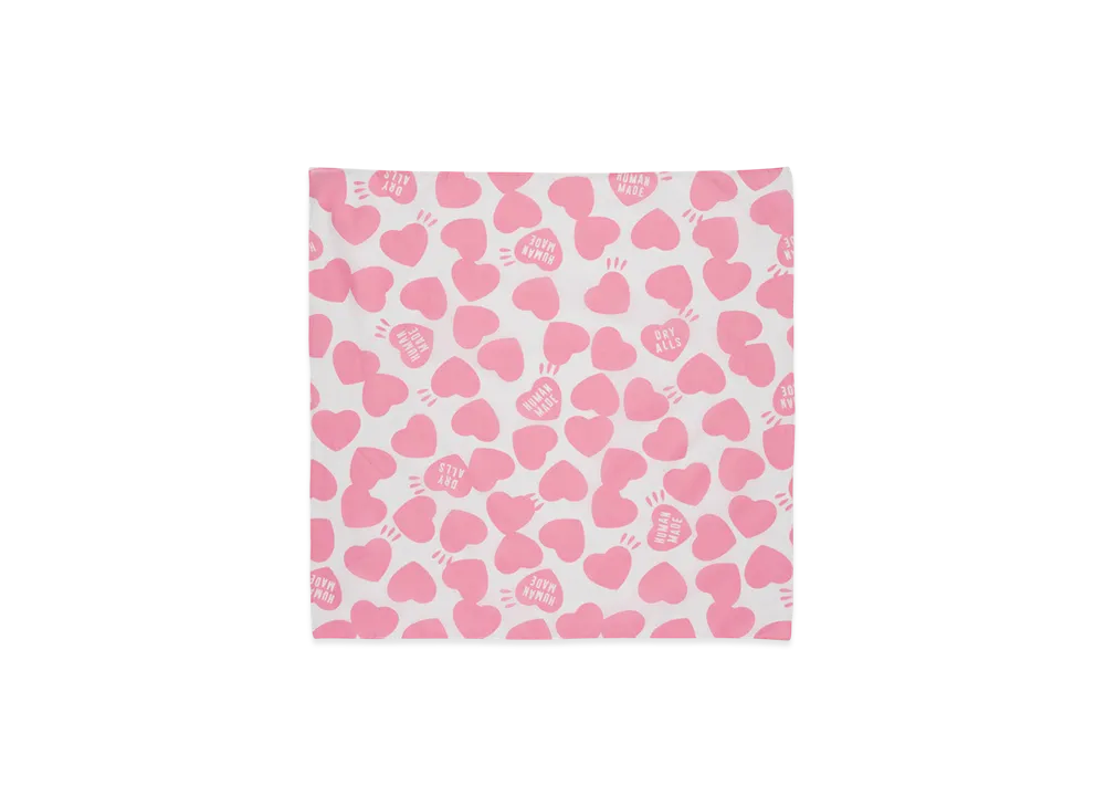 HUMAN MADE Heart Big Bandana "Pink"