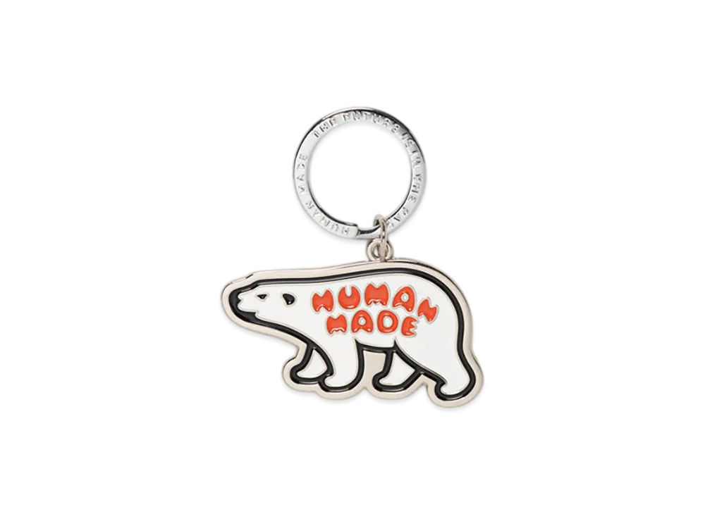 HUMAN MADE Animal Keyring "White"