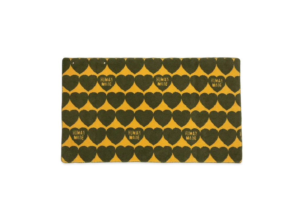 HUMAN MADE Heart Fleece Blanket "Olivedrab"