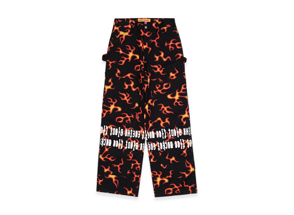 Cactus Plant Flea Market Double Knee Hi-Vis Pants "Black"