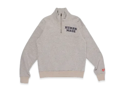 HUMAN MADE Half-Zip Sweatshirt "Gray"