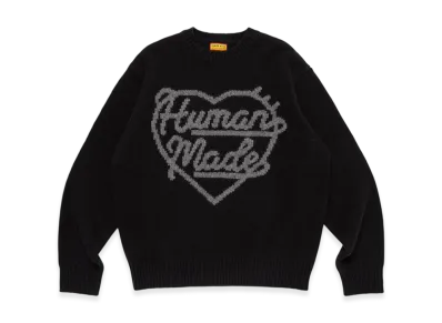 HUMAN MADE Heart Knit Sweater "Black"