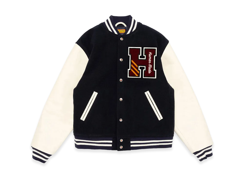 HUMAN MADE Varsity Jacket "Navy"