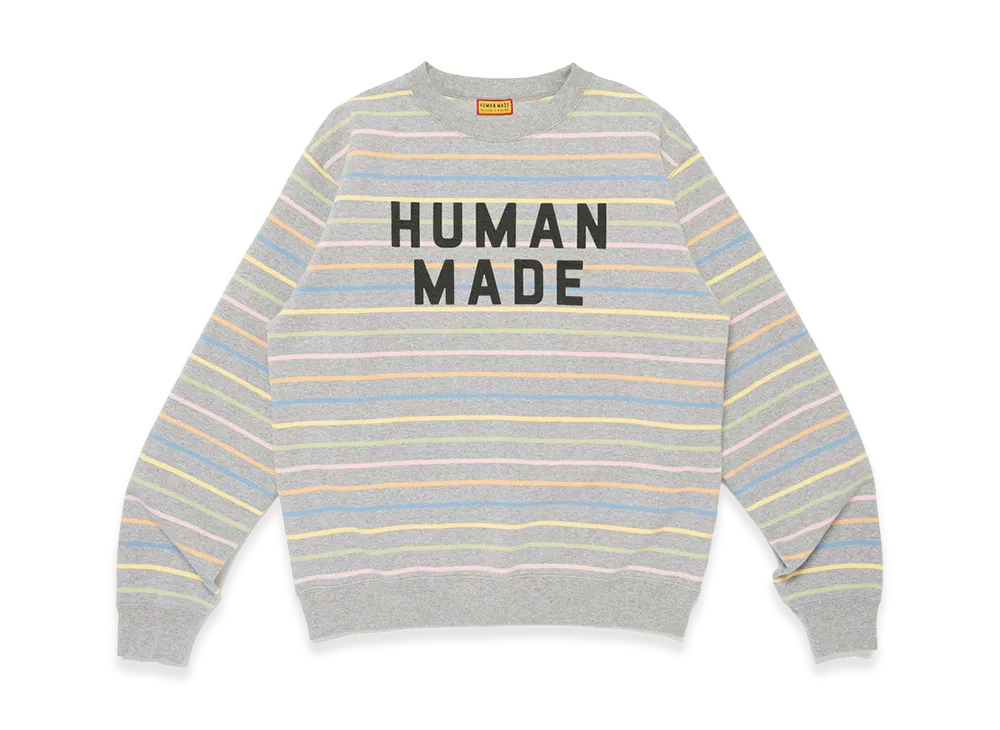 HUMAN MADE Multi Striped Sweatshirt "Gray"