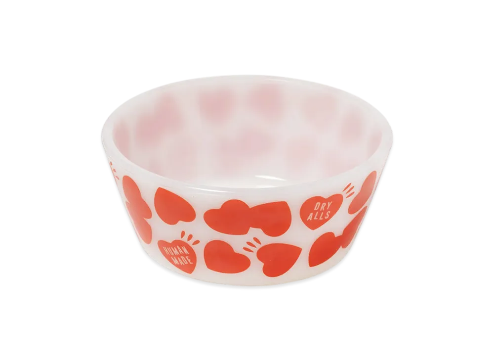 HUMAN MADE Heart Pattern Bowl "Red"