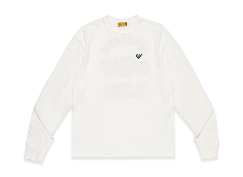 ヒューマンメイド グラフィック L/S Tシャツ "ホワイト"