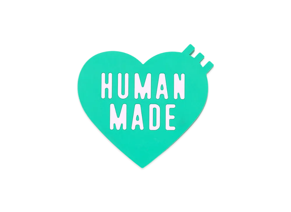 HUMAN MADE Heart Rubber Coaster "Green"