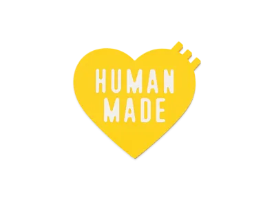HUMAN MADE Heart Rubber Coaster "Yellow"